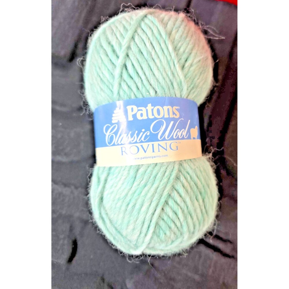Patons Classic Wool Roving Yarn in Low Tide Skein 120 Yds 100% Wool New